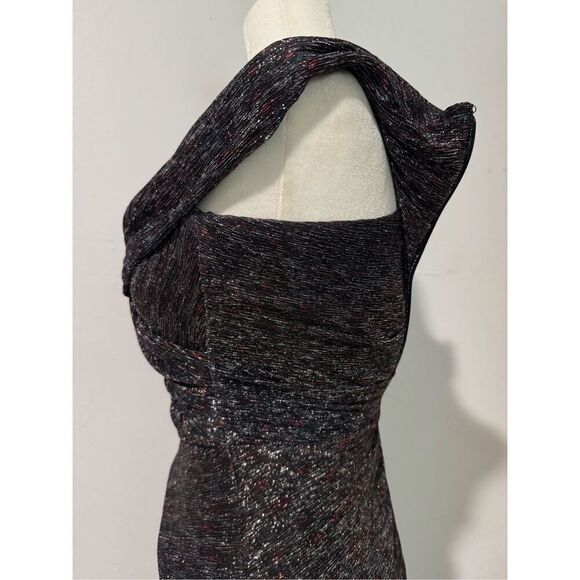 Talbot Runhof tokara stardust off the shoulder knit multidimensional multi color - Picture 11 of 16